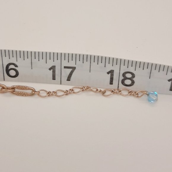 Liz Palacios Signed SF Gold Tone & Blue Victorian Style Pendant Necklace - Picture 10 of 11